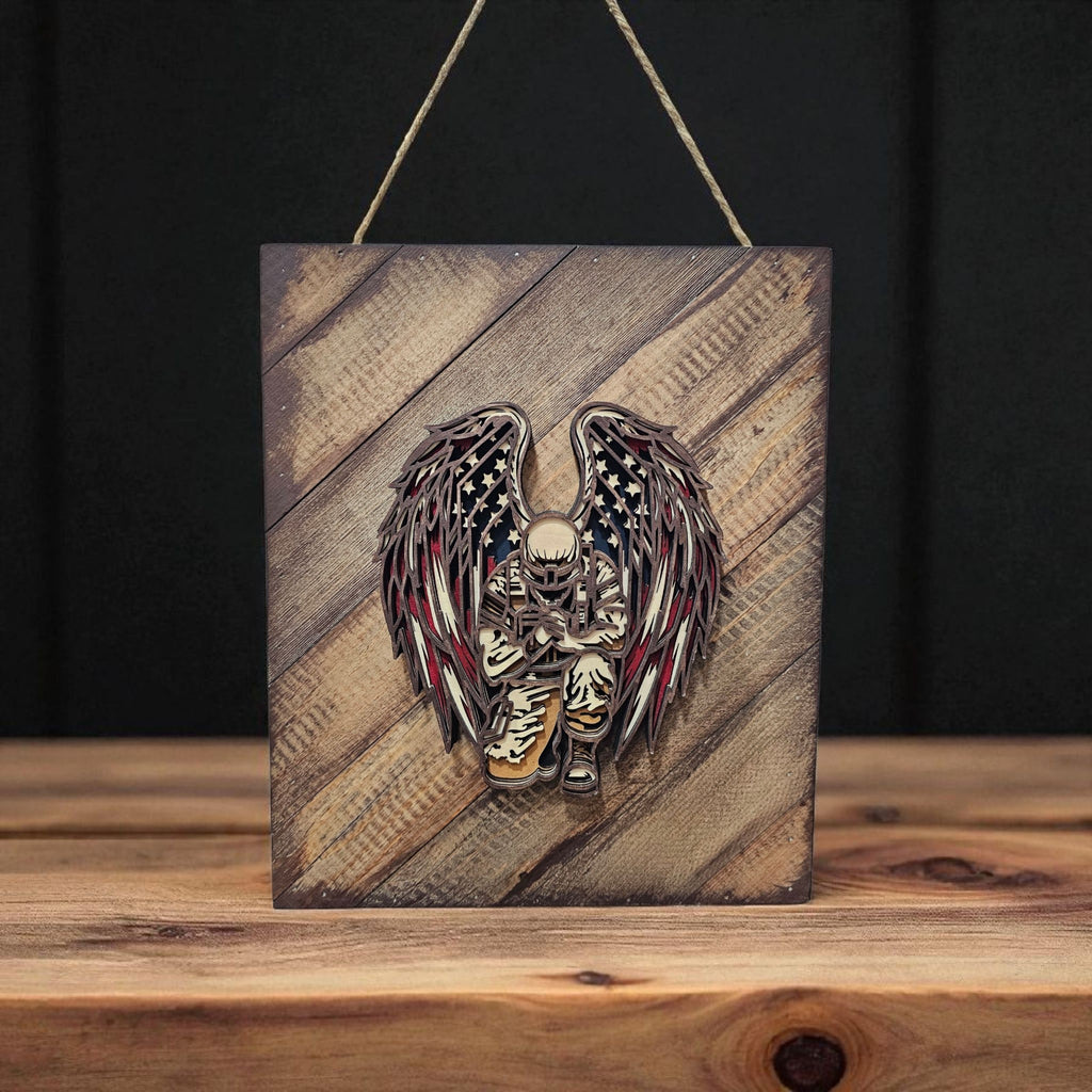 Military Angel Plaque