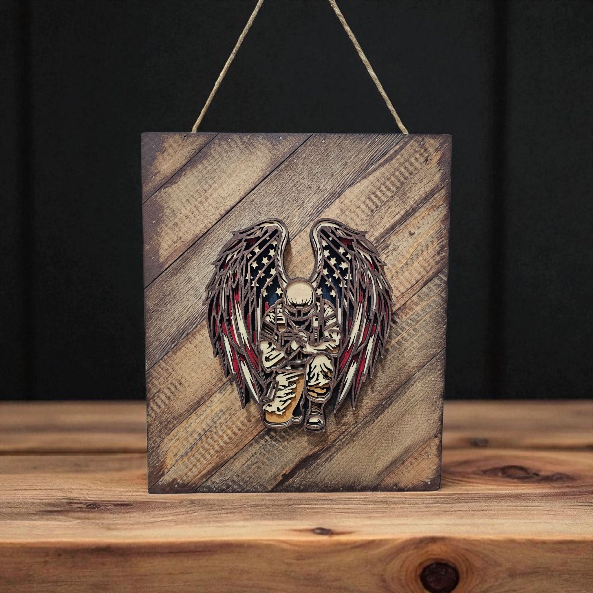Military Angel Plaque