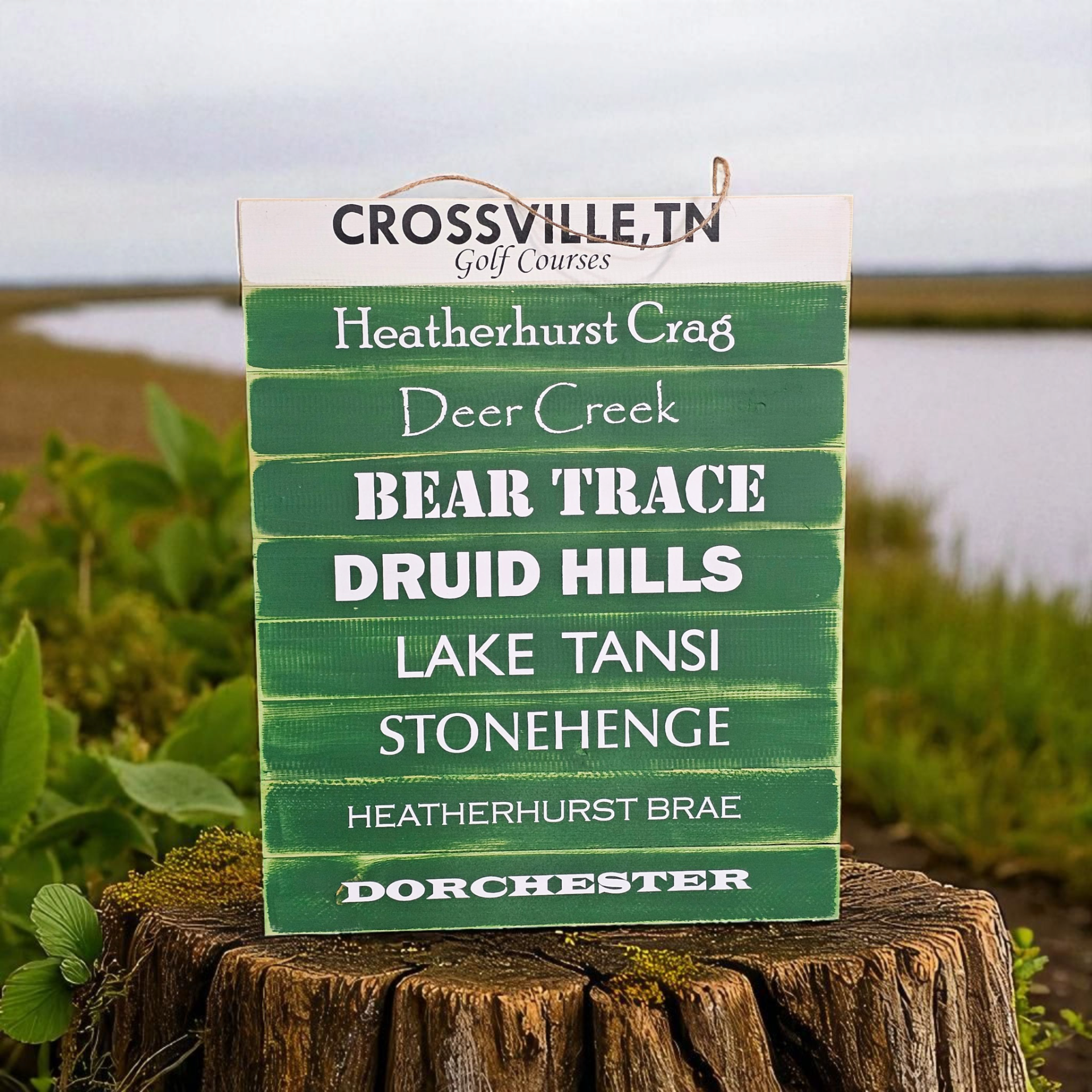 Crossville Tennessee Golf Course Sign