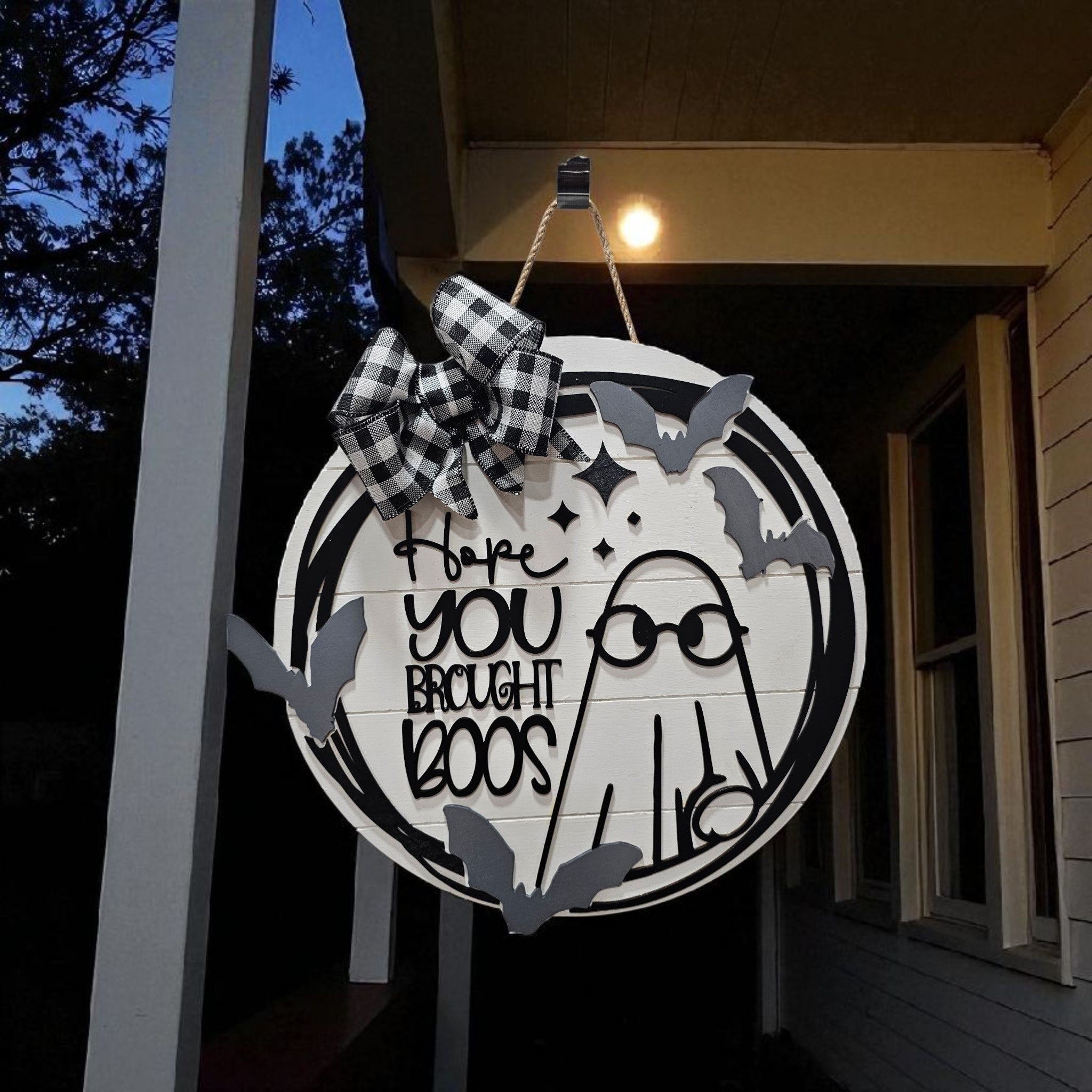 Halloween Hope You Brought Boos Sign