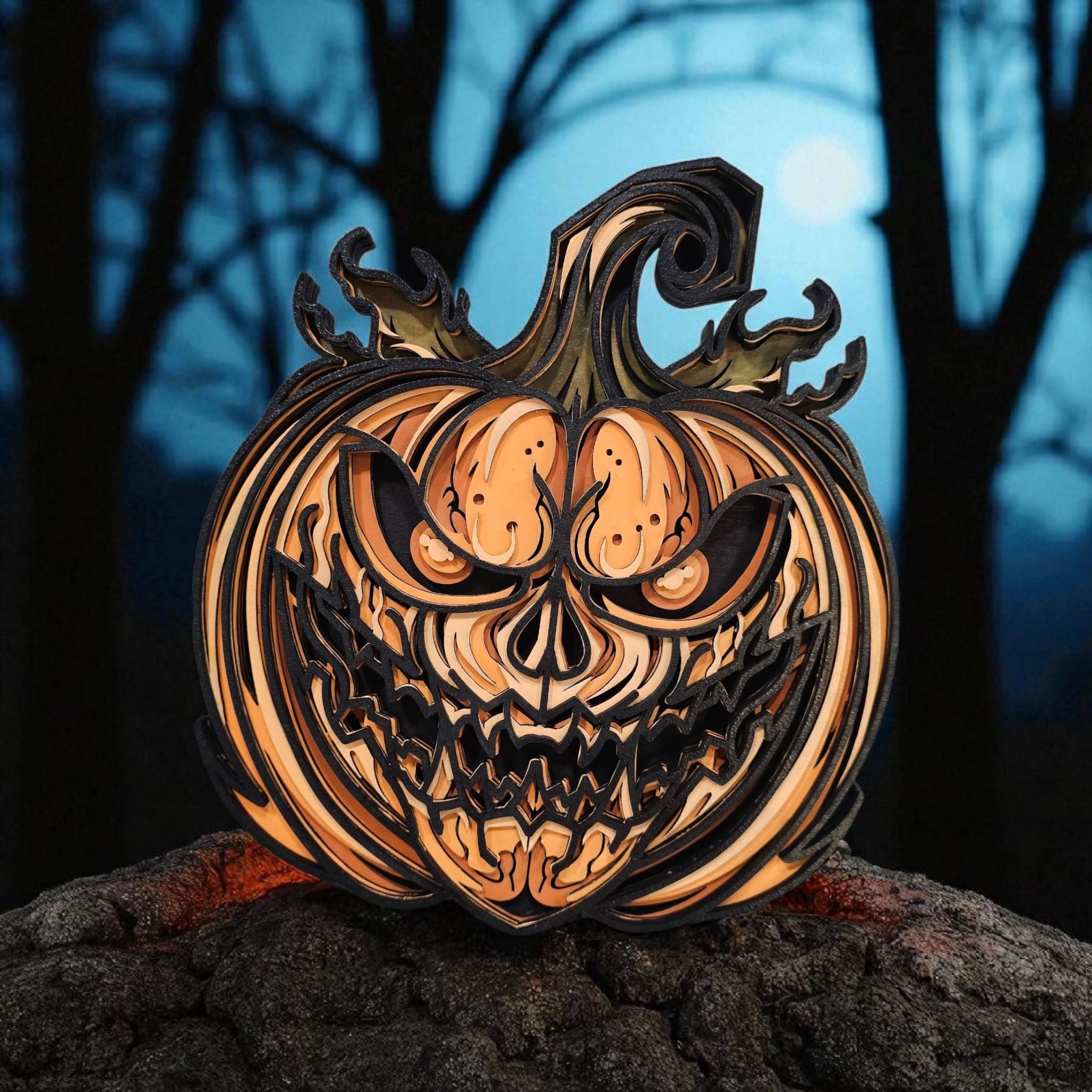 Halloween Spooky Jack-O-Lantern Sign