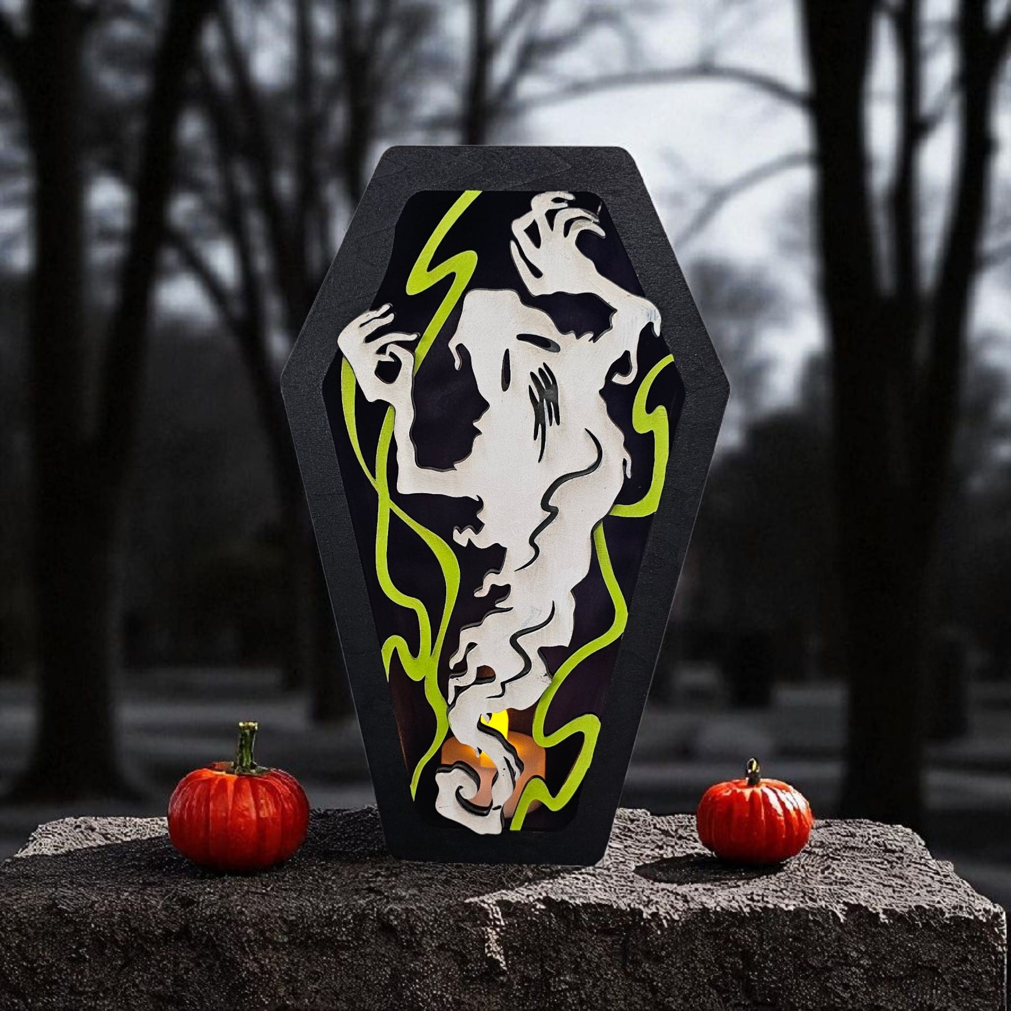 Halloween Coffin Ghost Box