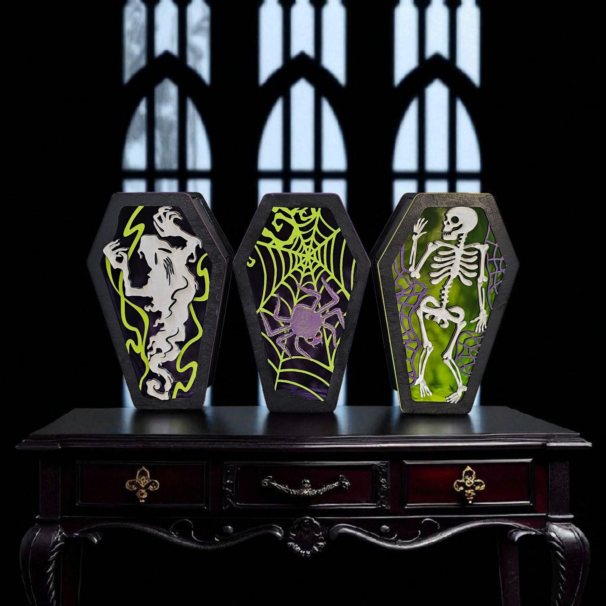 Halloween Coffin Ghost Box