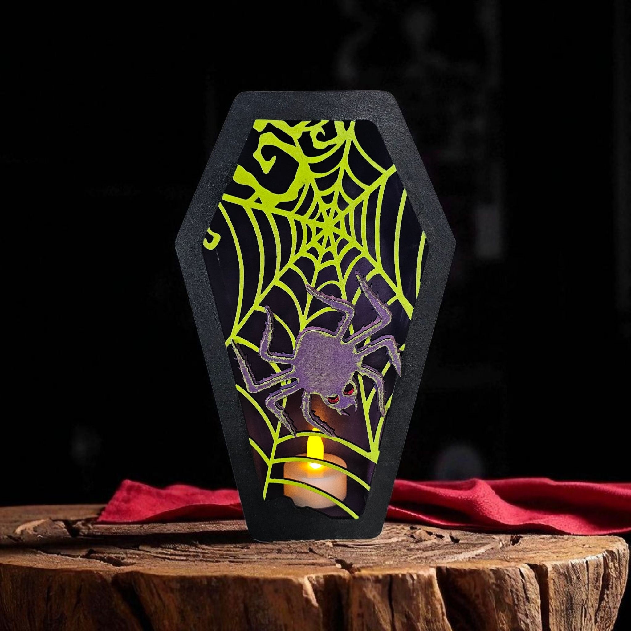 Halloween Coffin Spider Box