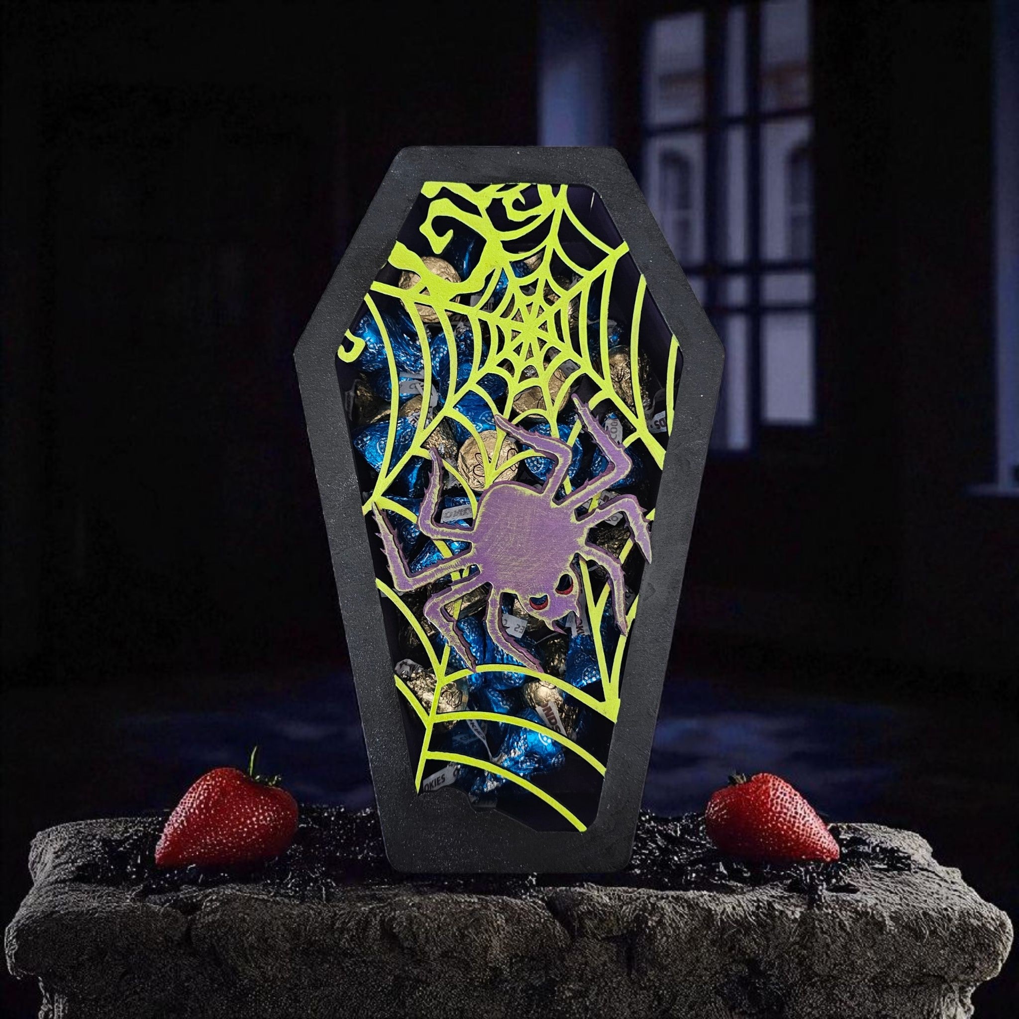 Halloween Coffin Spider Box