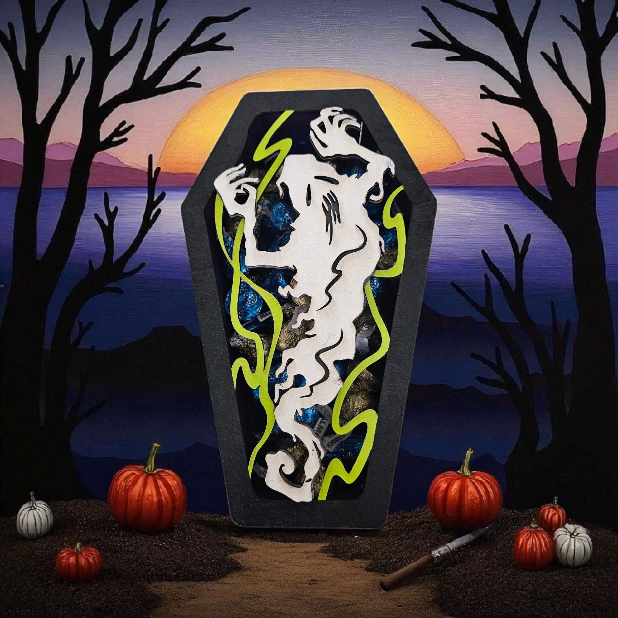 Halloween Coffin Ghost Box
