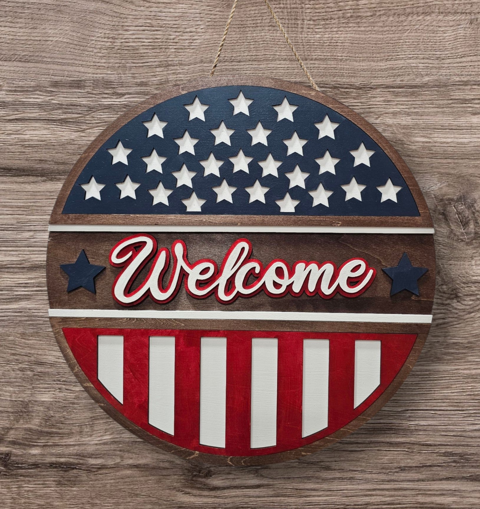 Welcome Flag Sign