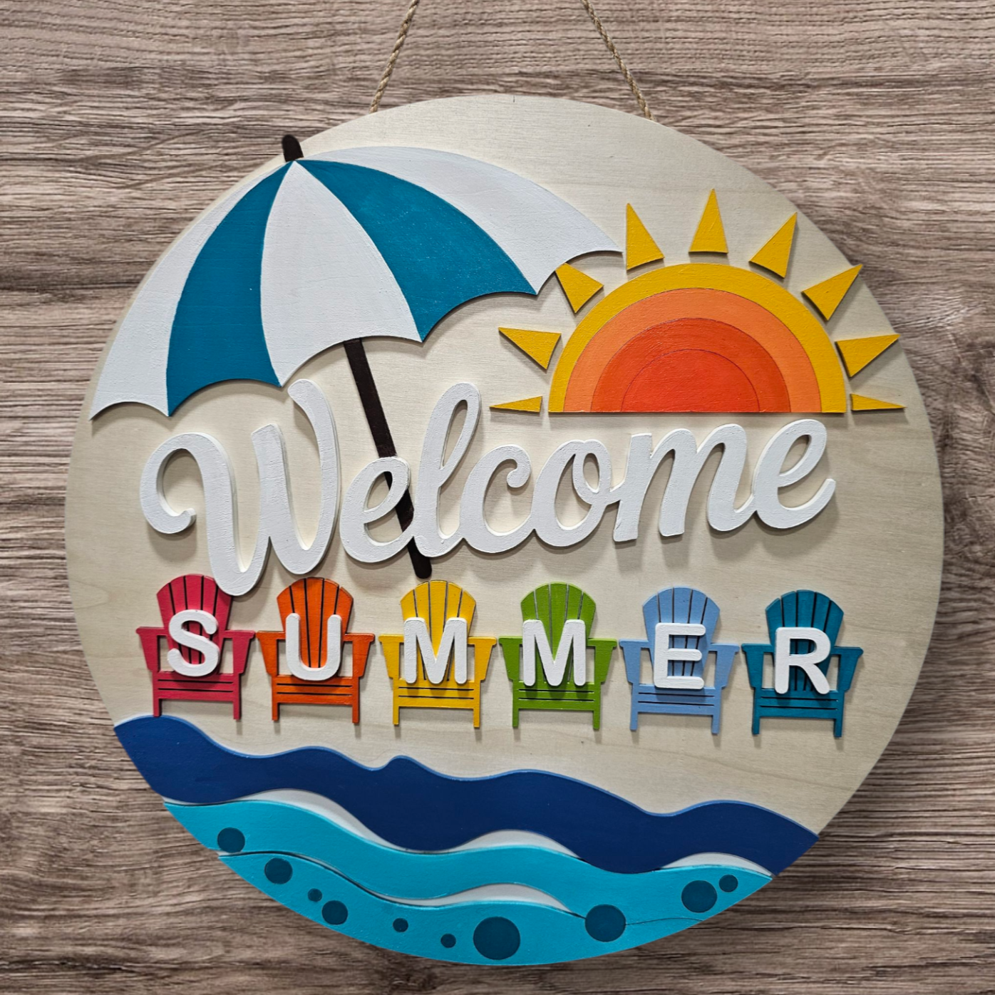 Welcome Summer Beach Sign