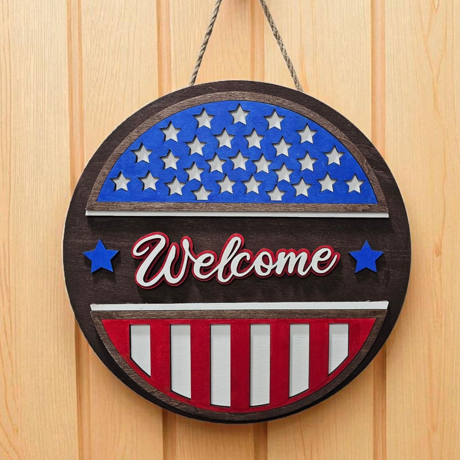 Welcome Flag Sign - Medium