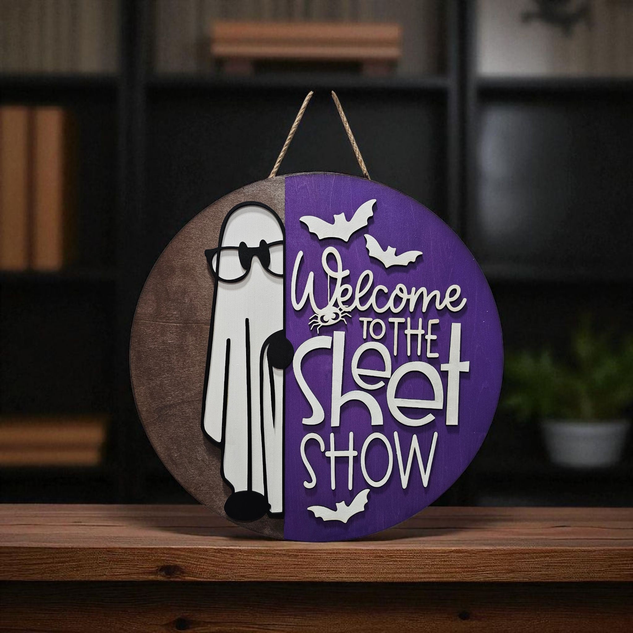 Halloween Welcome to the Sheet Show Sign