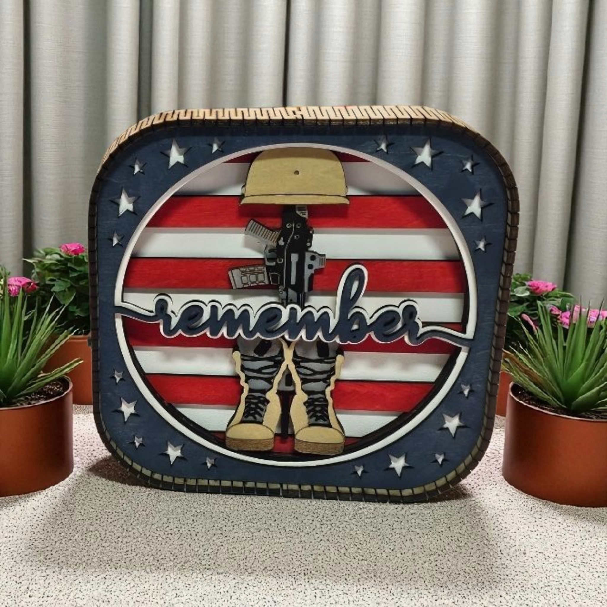Remember Our Heroes Shadow Box